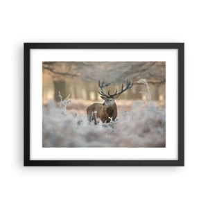 Poster în ramă neagră - O dimineață răcoroasă - 40x30 cm