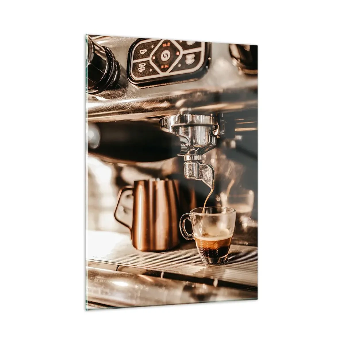 Tablou pe sticlă - Strălucirea cafelei - 50x70 cm
