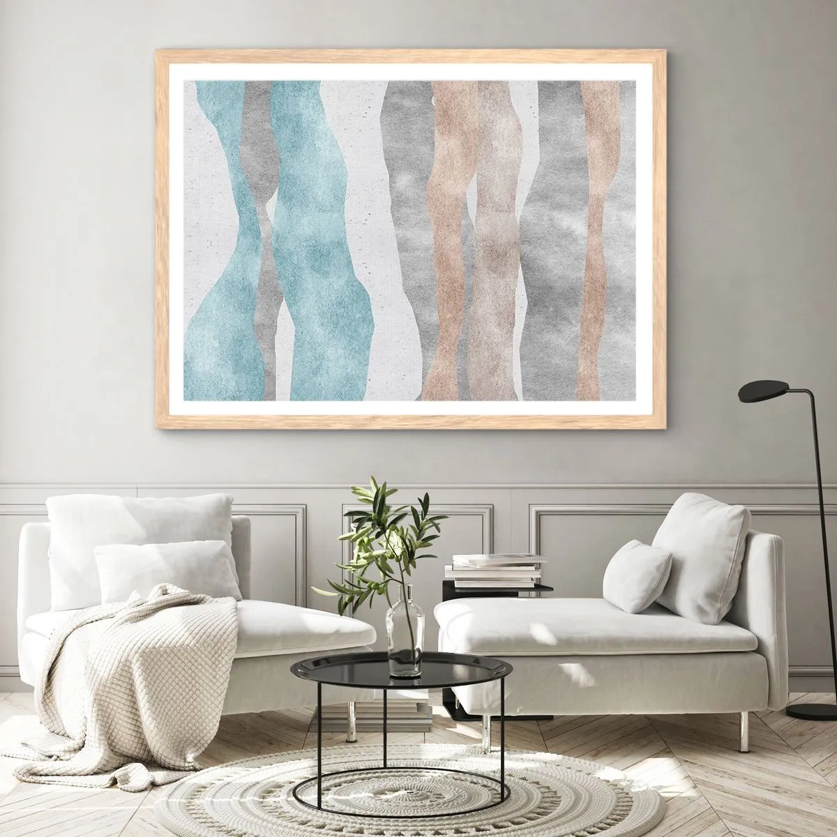 Poster în ramă de stejar deschis - Studiu de proximitate - 100x70 cm