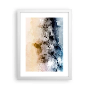 Poster în ramă albă - Scufundate într-un vârtej de ceață - 30x40 cm
