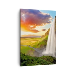 Tablou pe pânză - Vara plină de Islanda - 70x100 cm