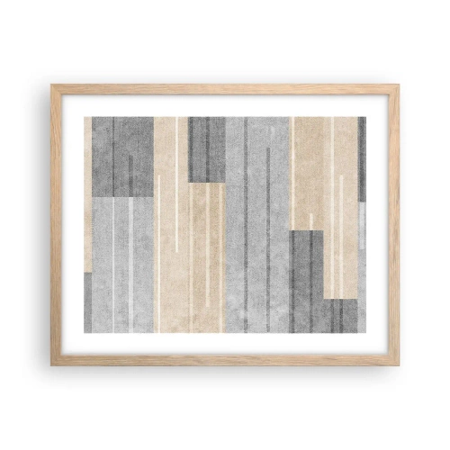 Poster în ramă de stejar deschis - Compoziție: în poziție verticală - 50x40 cm