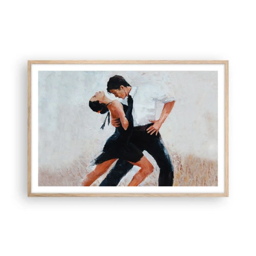 Poster în ramă de stejar deschis - Tangoul visurilor mele - 91x61 cm