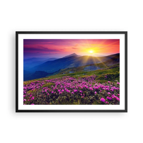 Poster în ramă neagră - ... Și peste tot în jur se simte un miros de jneapăn și parfum de ierburi... - 70x50 cm
