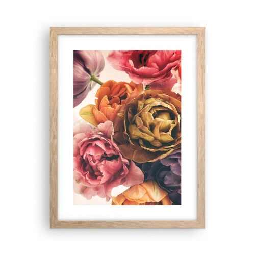 Poster în ramă de stejar deschis - Sărbătorirea vieții - 30x40 cm