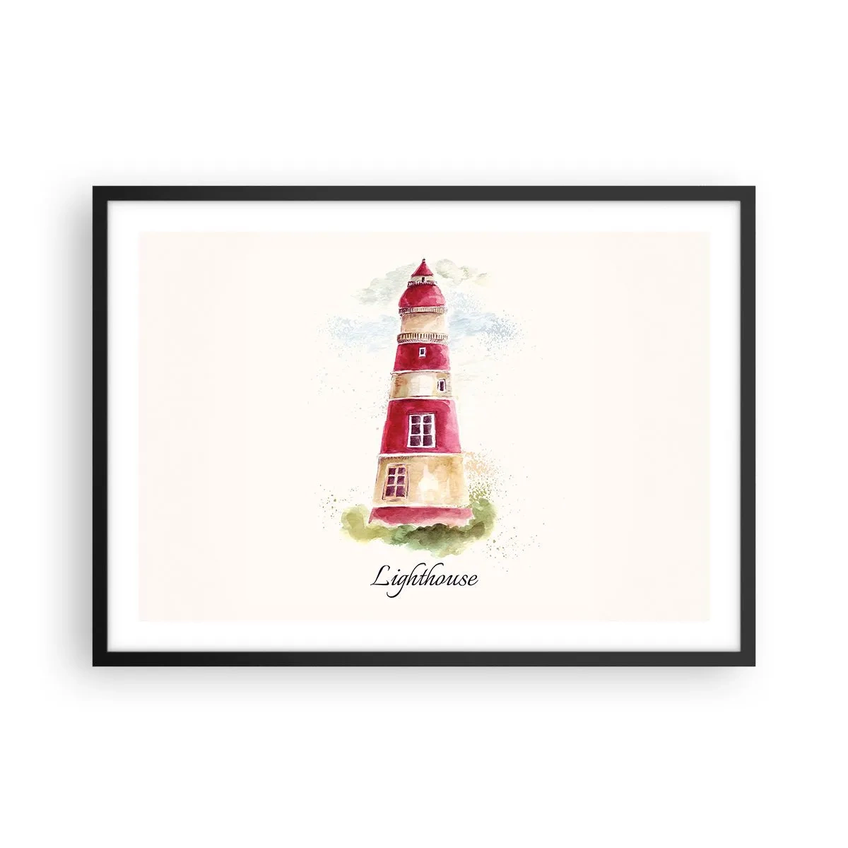 Poster în ramă neagră - Întotdeauna vreme bună - 70x50 cm