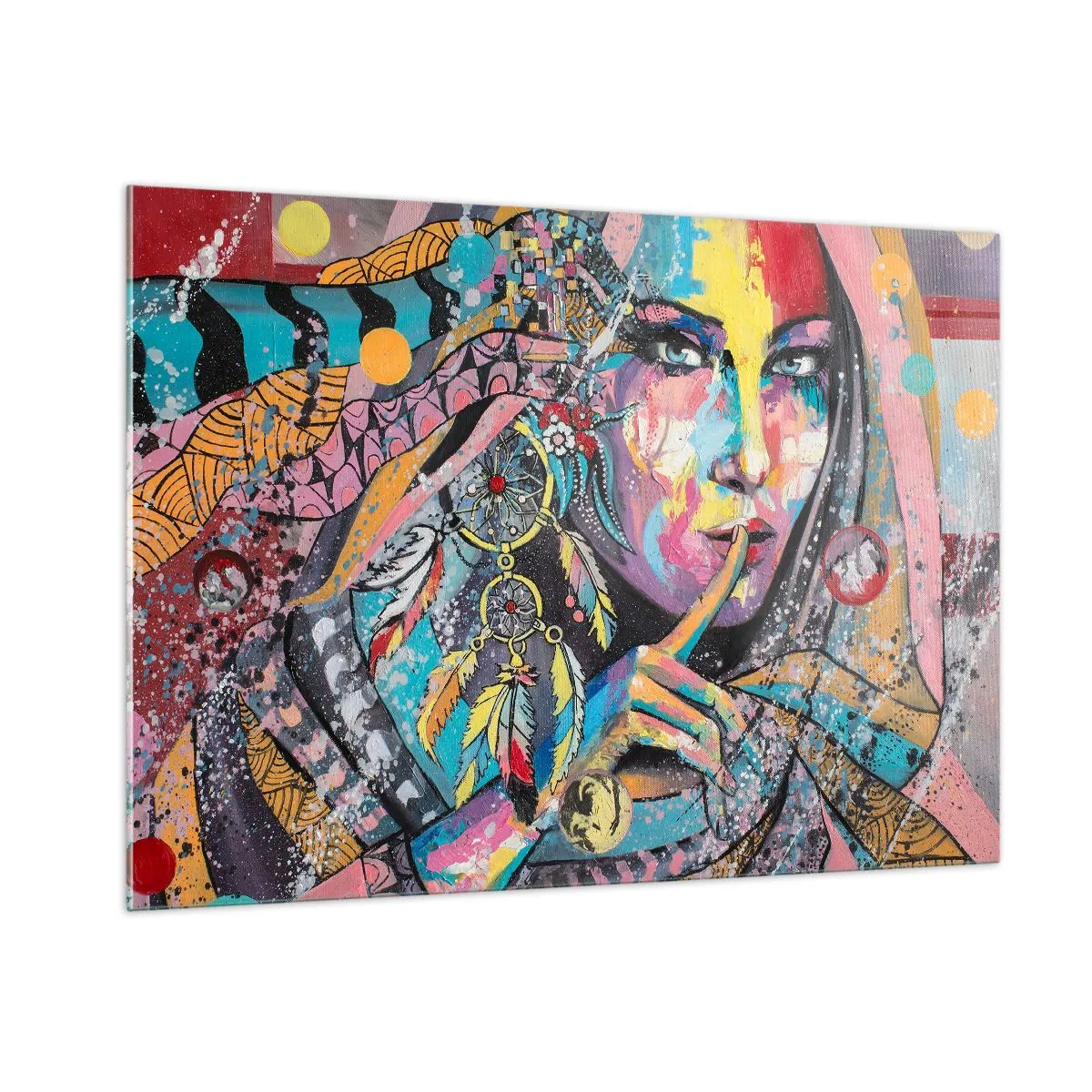 Tablou pe sticlă - Taci până când înțelegi - 100x70 cm