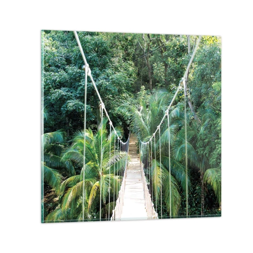 Tablou pe sticlă - Welcome to the jungle! - 30x30 cm