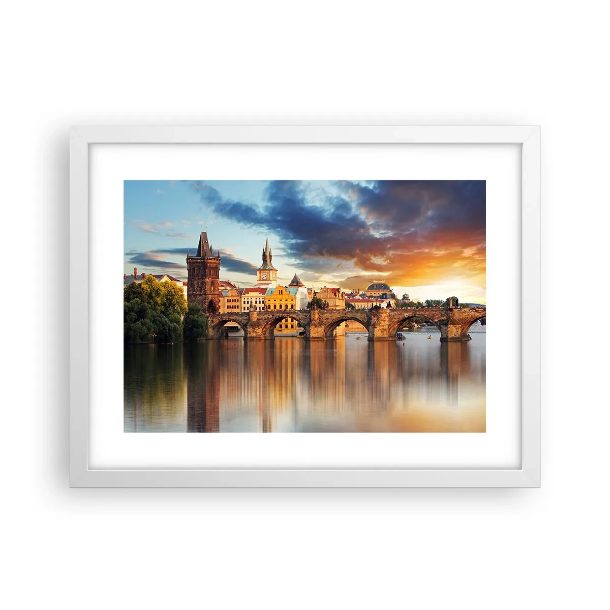 Poster în ramă albă - Frumoasă pentru veacuri - 40x30 cm