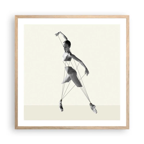 Poster în ramă de stejar deschis - Într-un teatru de lumină - 60x60 cm