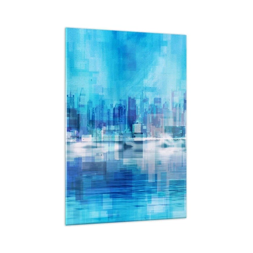 Tablou pe sticlă - Înecate în albastru - 70x100 cm
