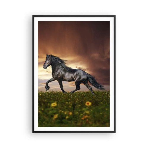 Poster în ramă neagră - Prințul negru - 70x100 cm