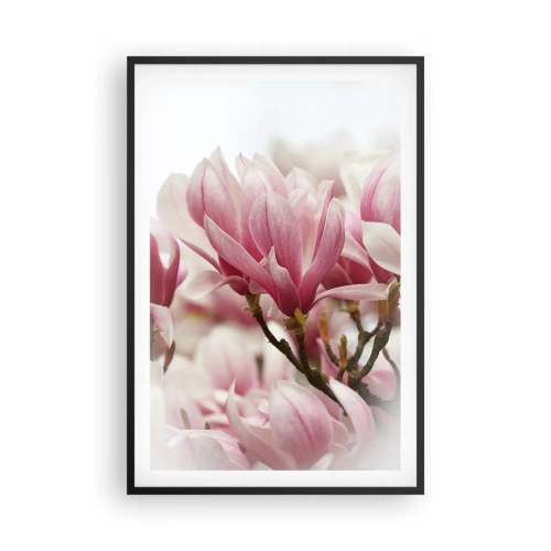 Poster în ramă neagră - Flori de primăvară - 61x91 cm