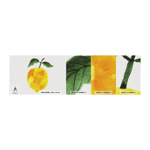 Mostră tapet autocolant Deluxe Sticker - Cum să simțiți gustul soarelui - Lămâie, Bucătărie, Fructe - 100x30 cm