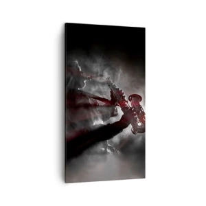 Tablou pe pânză - În aburul jazzului - 45x80 cm