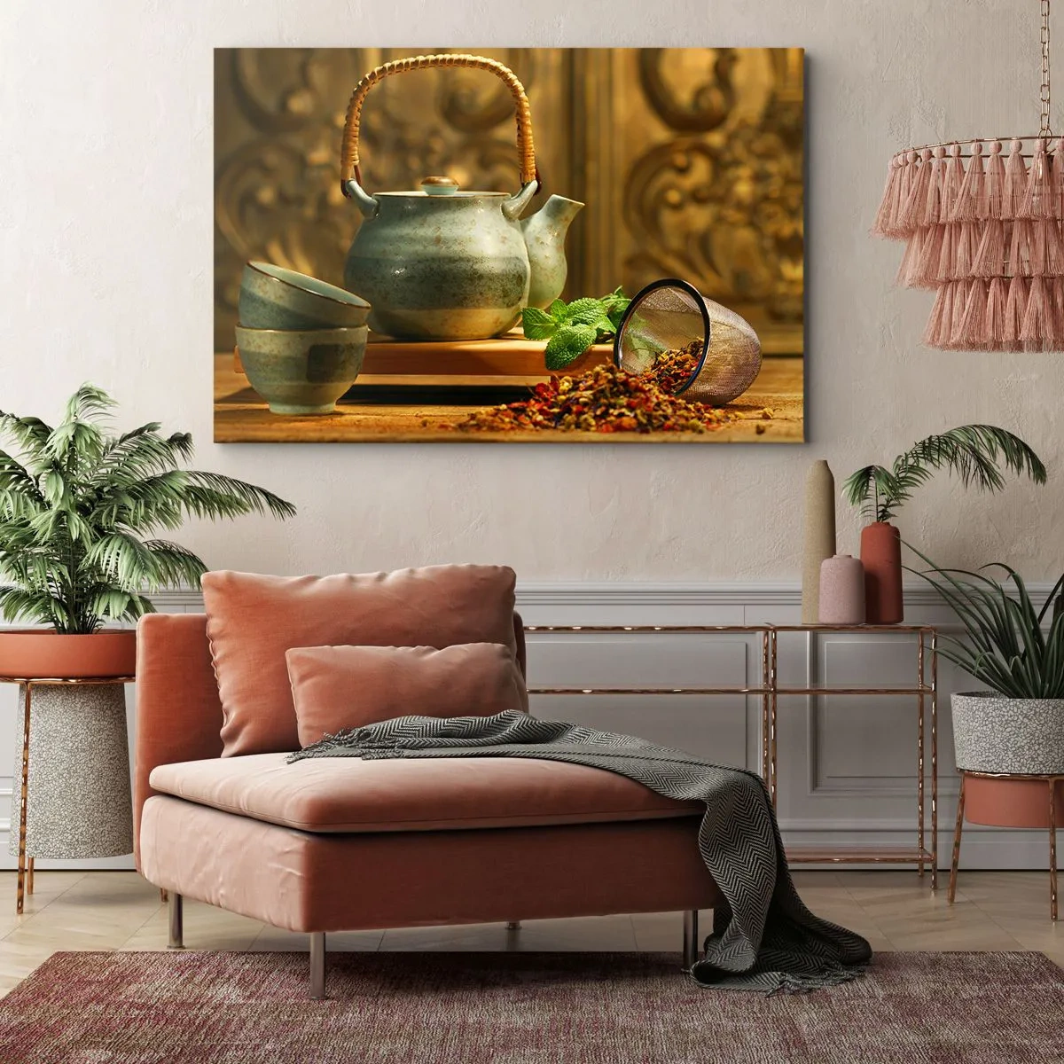 Tablou pe pânză - Un tratat despre consumul de ceai - 100x70 cm
