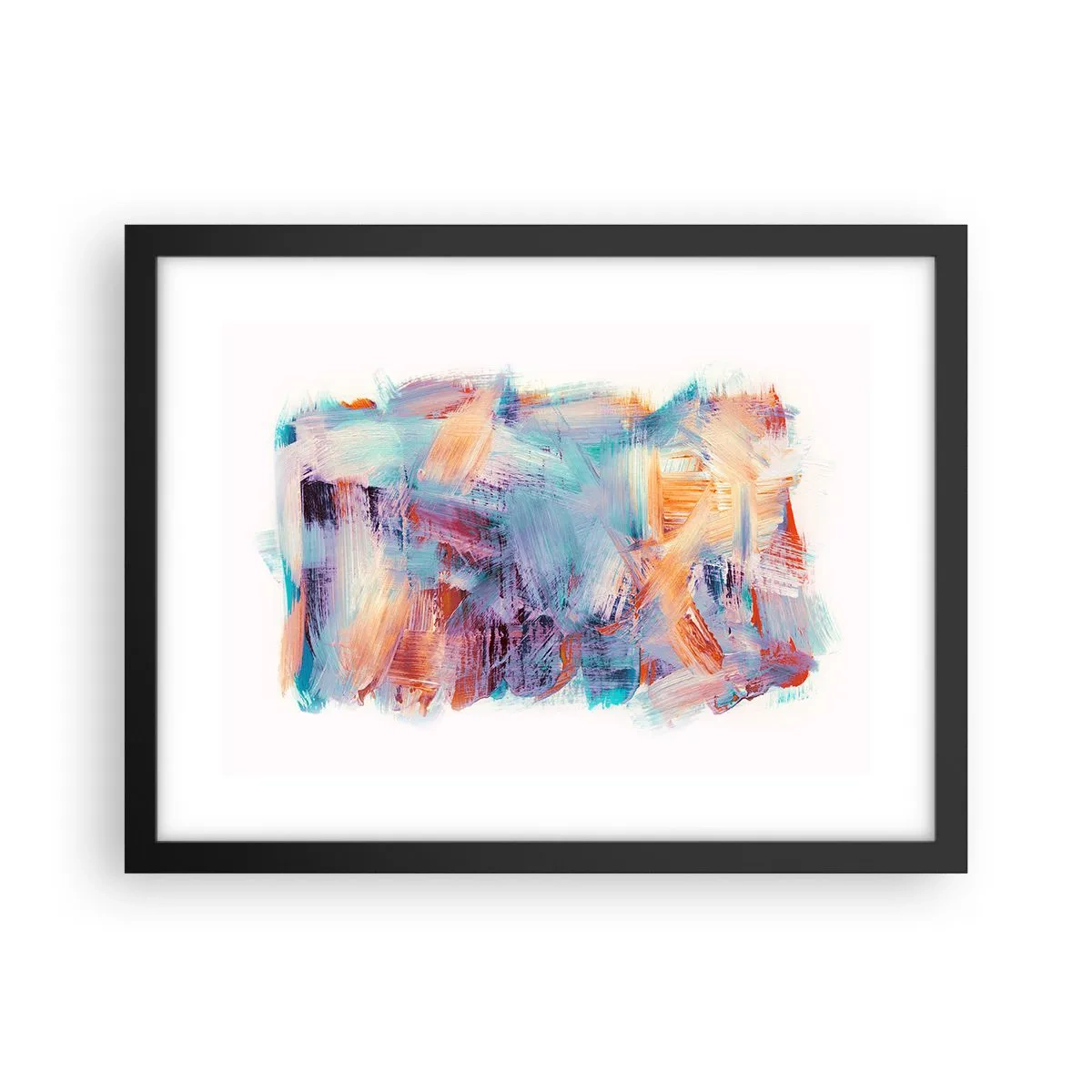 Poster în ramă neagră - O dezordine colorată - 40x30 cm
