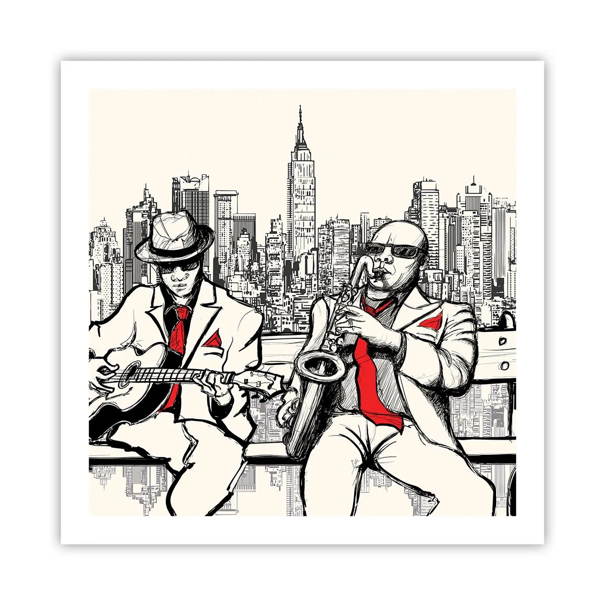Poster - Improvizație la New York - 60x60 cm
