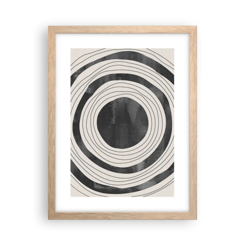 Poster în ramă de stejar deschis - Direct la subiect - 30x40 cm