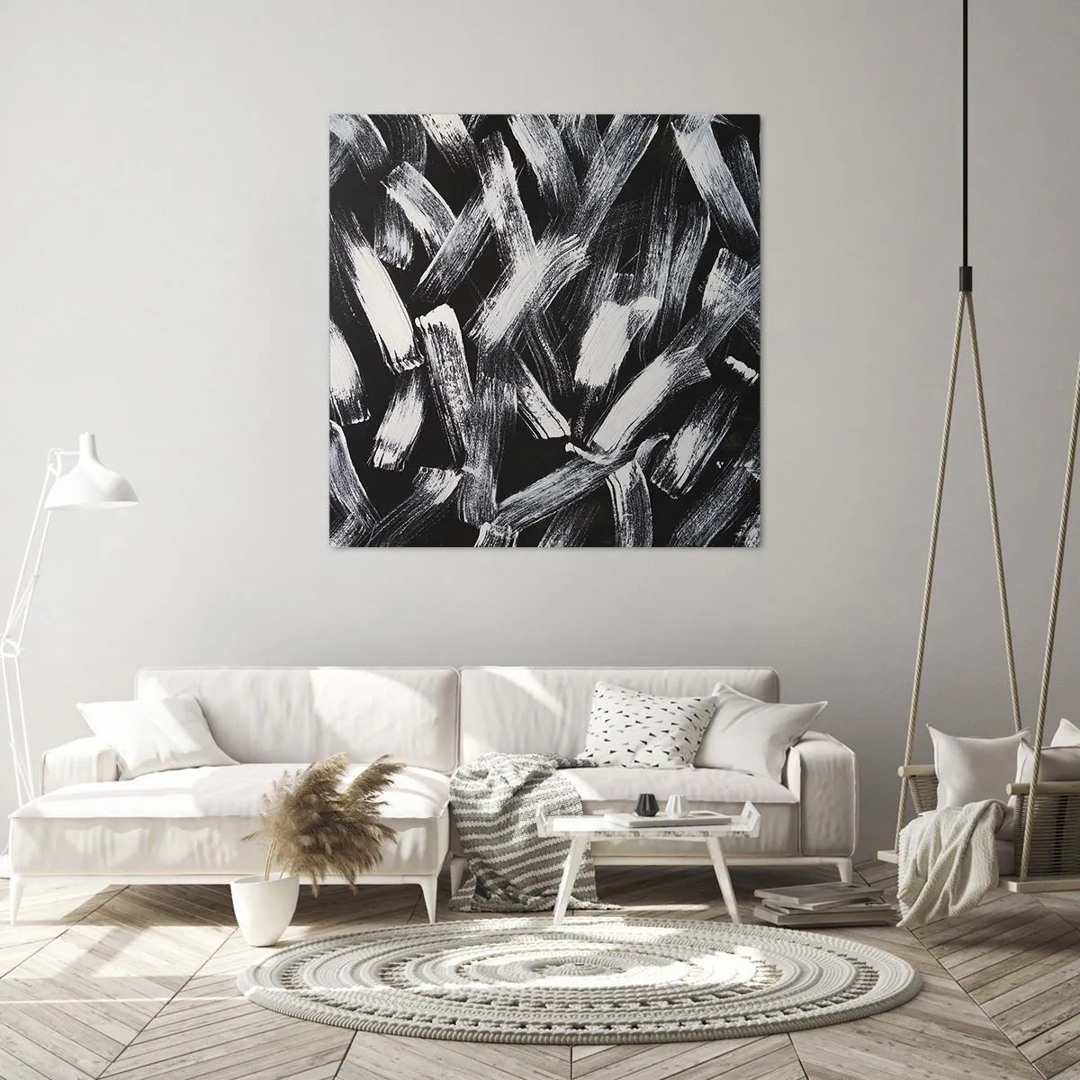 Tablou pe pânză - Abstracție în spirit industrial - 60x60 cm