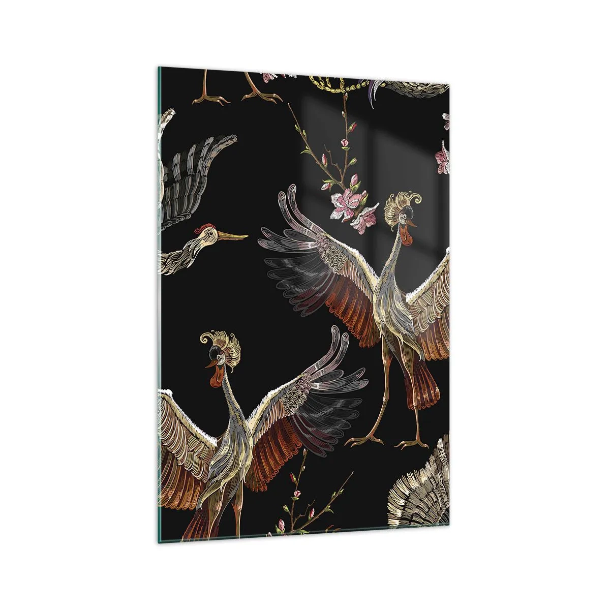 Tablou pe sticlă - Pasăre de basm - 70x100 cm