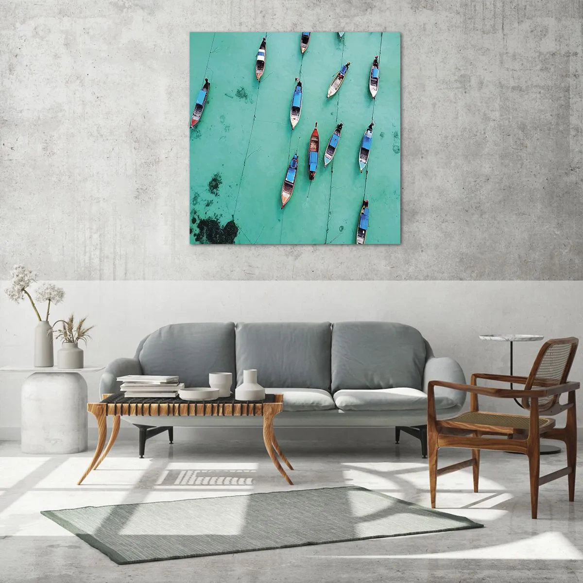 Tablou pe sticlă - În așteptare - 50x50 cm