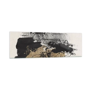 Tablou pe sticlă - Compoziție cu pasiune - 160x50 cm