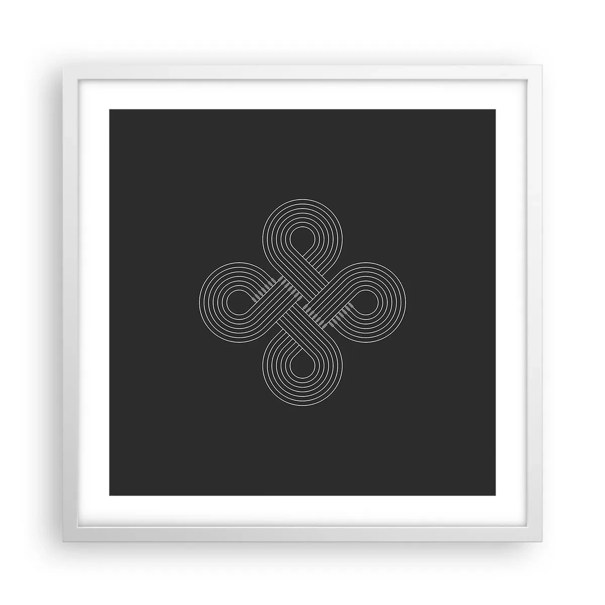 Poster în ramă albă - În spirit celtic - 50x50 cm