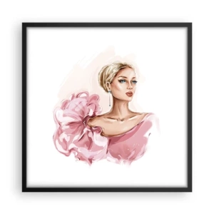 Poster în ramă neagră - Așa cum a fost pictată... - 50x50 cm