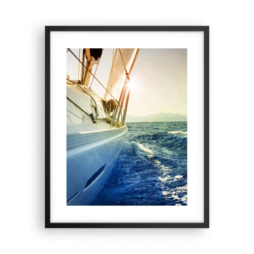 Poster în ramă neagră - După aventură - 40x50 cm