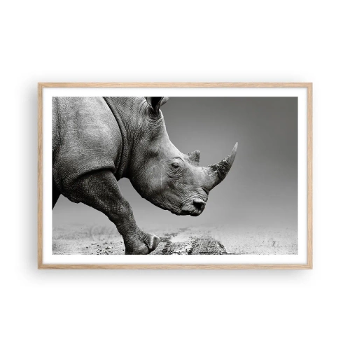 Poster în ramă de stejar deschis - O forță de neoprit - 91x61 cm