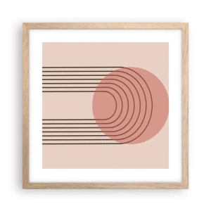 Poster în ramă de stejar deschis - Atracție irezistibilă - 40x40 cm