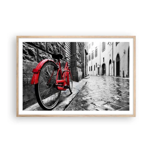 Poster în ramă de stejar deschis - Adevărata frumusețe nu îmbătrânește - 91x61 cm