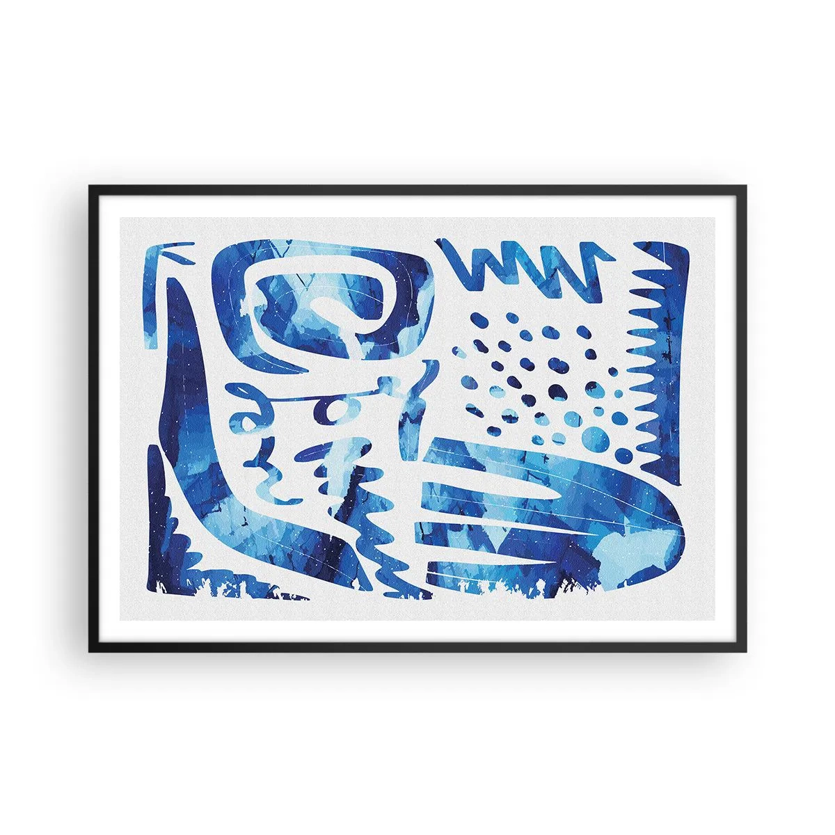 Poster în ramă neagră - Înapoi la rădăcini - 100x70 cm