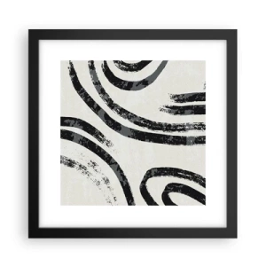 Poster în ramă neagră - Pe jumătate oprit - 30x30 cm