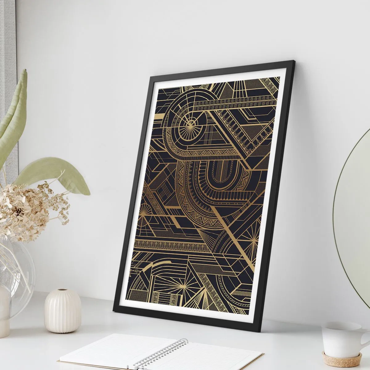 Poster în ramă neagră - Concepte, idei, planuri - 61x91 cm