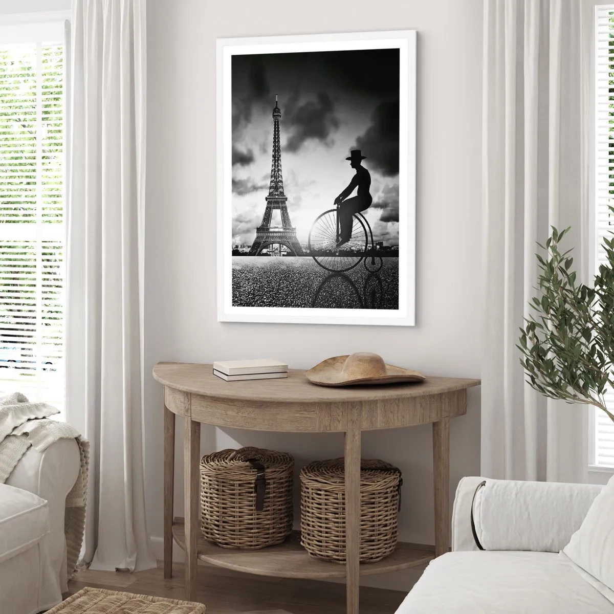 Poster în ramă albă - Dorul de Belle Epoque - 30x40 cm