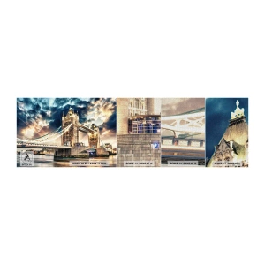 Mostră tapet Premium Canvas - Un monument al imperiului victorian - Oraș, Londra, Arhitectură - 100x30 cm