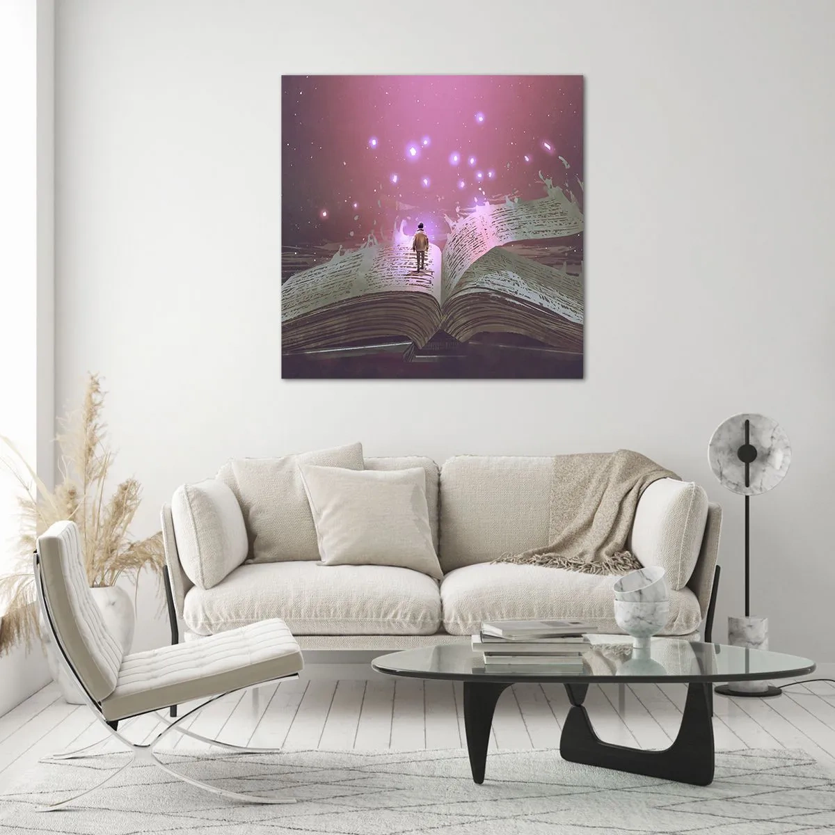 Tablou pe sticlă - O invitație către o altă lume - citiți! - 40x40 cm