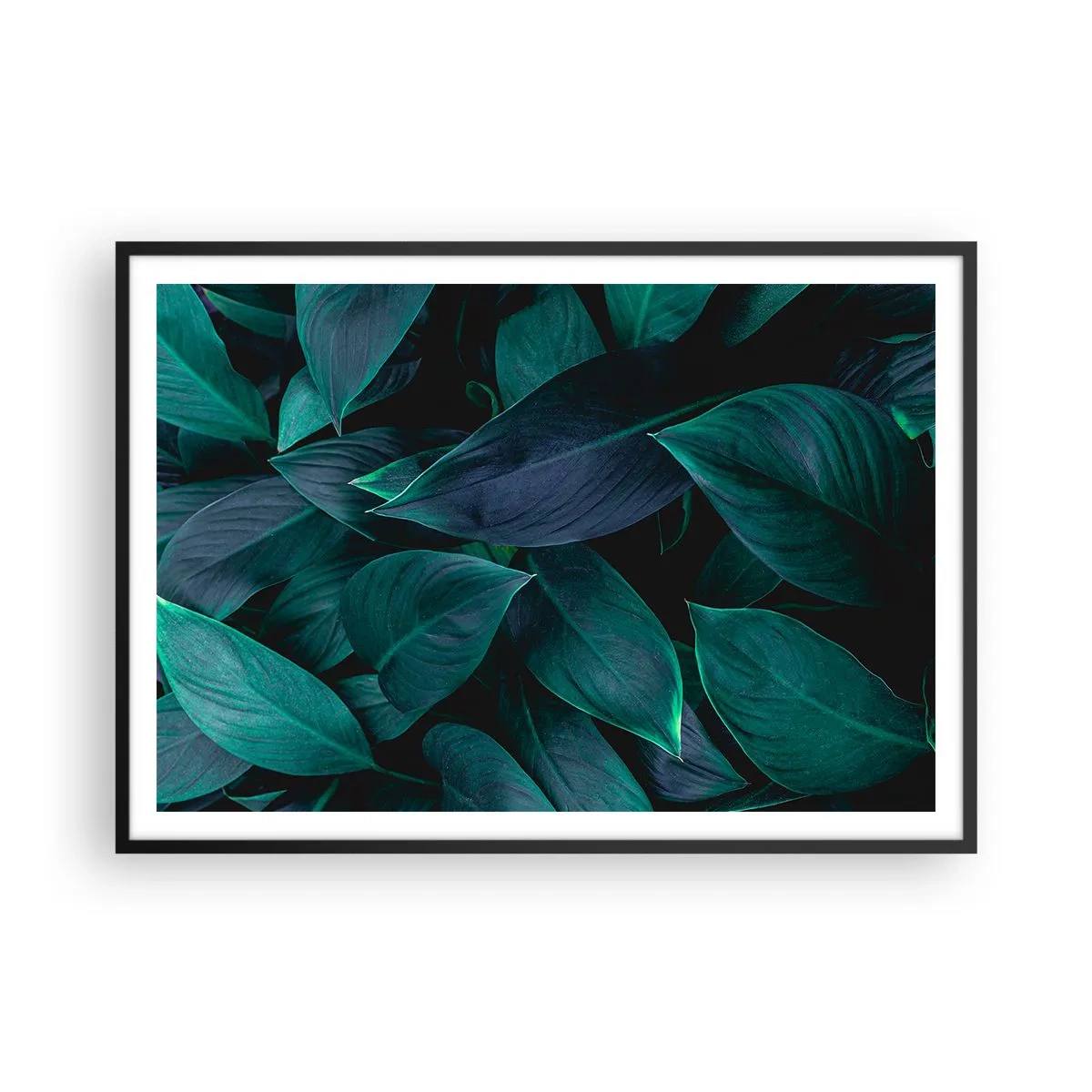 Poster în ramă neagră - Verdeața în sine - 100x70 cm