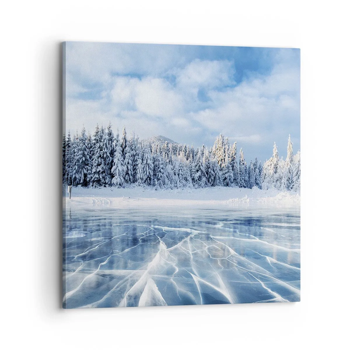 Tablou pe pânză - O priveliște orbitoare și cristalină - 70x70 cm