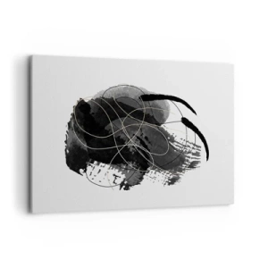 Tablou pe pânză - Provenit din negru - 120x80 cm