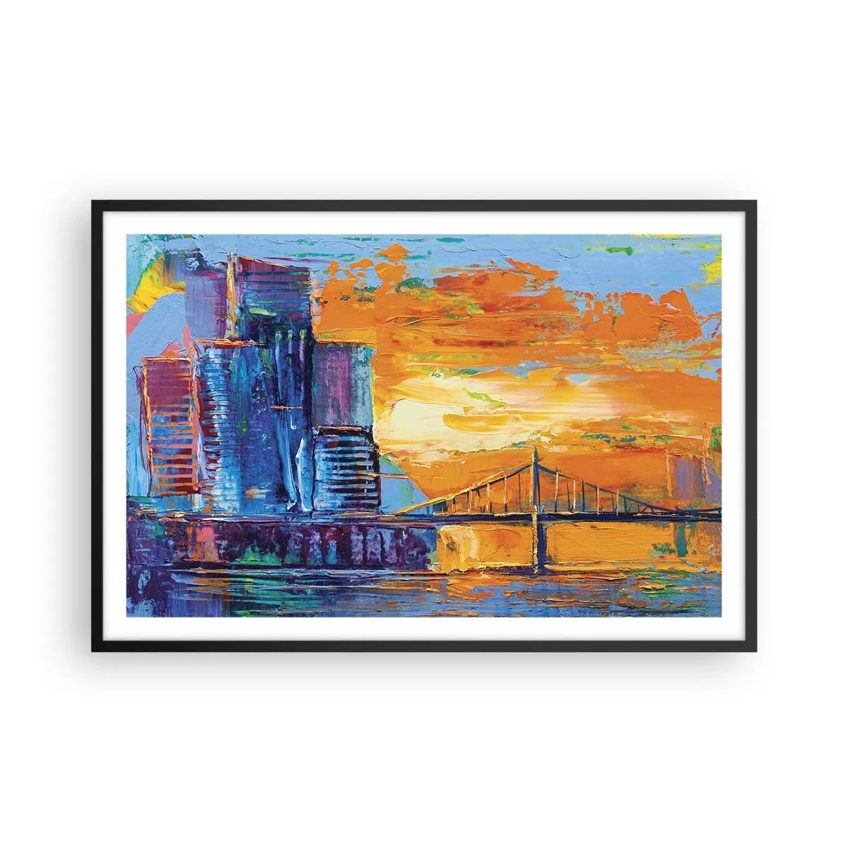 Poster în ramă neagră - Cultură și natură - 91x61 cm