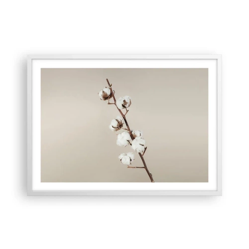 Poster în ramă albă - La sursa moliciunii - 70x50 cm