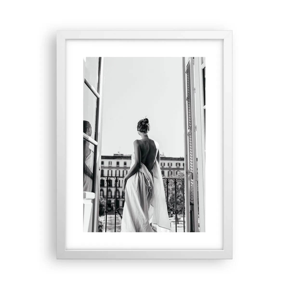 Poster în ramă albă - Trezirea simțurilor - 30x40 cm