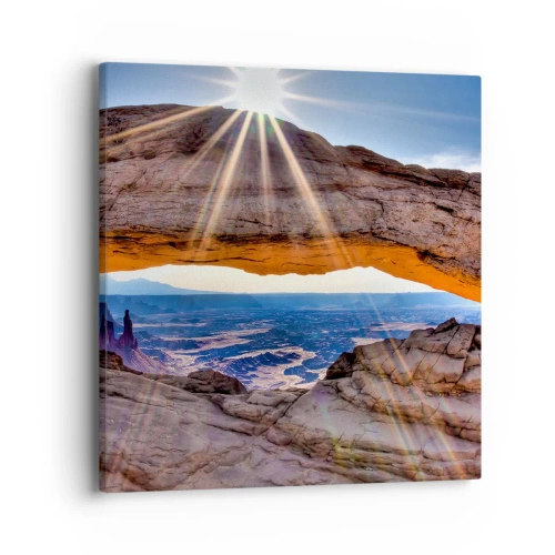 Tablou pe pânză - Prin poarta de piatră - 40x40 cm