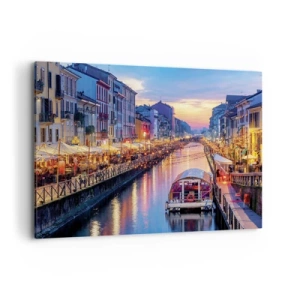 Tablou pe pânză - O seară de lumină și distracție - 100x70 cm