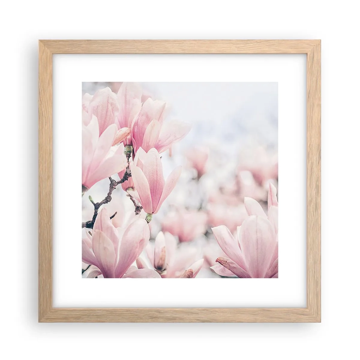 Poster în ramă de stejar deschis - Idealul de subtilitate - 30x30 cm