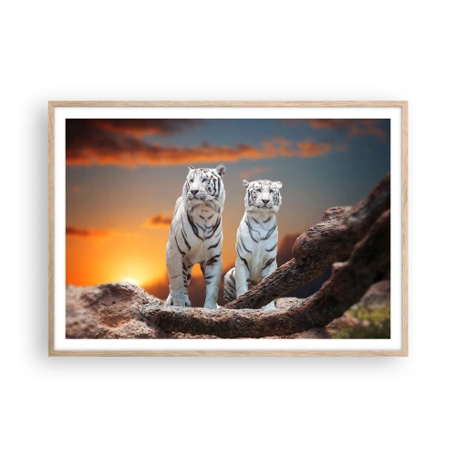 Poster în ramă de stejar deschis - La fel ca în Narnia - 100x70 cm