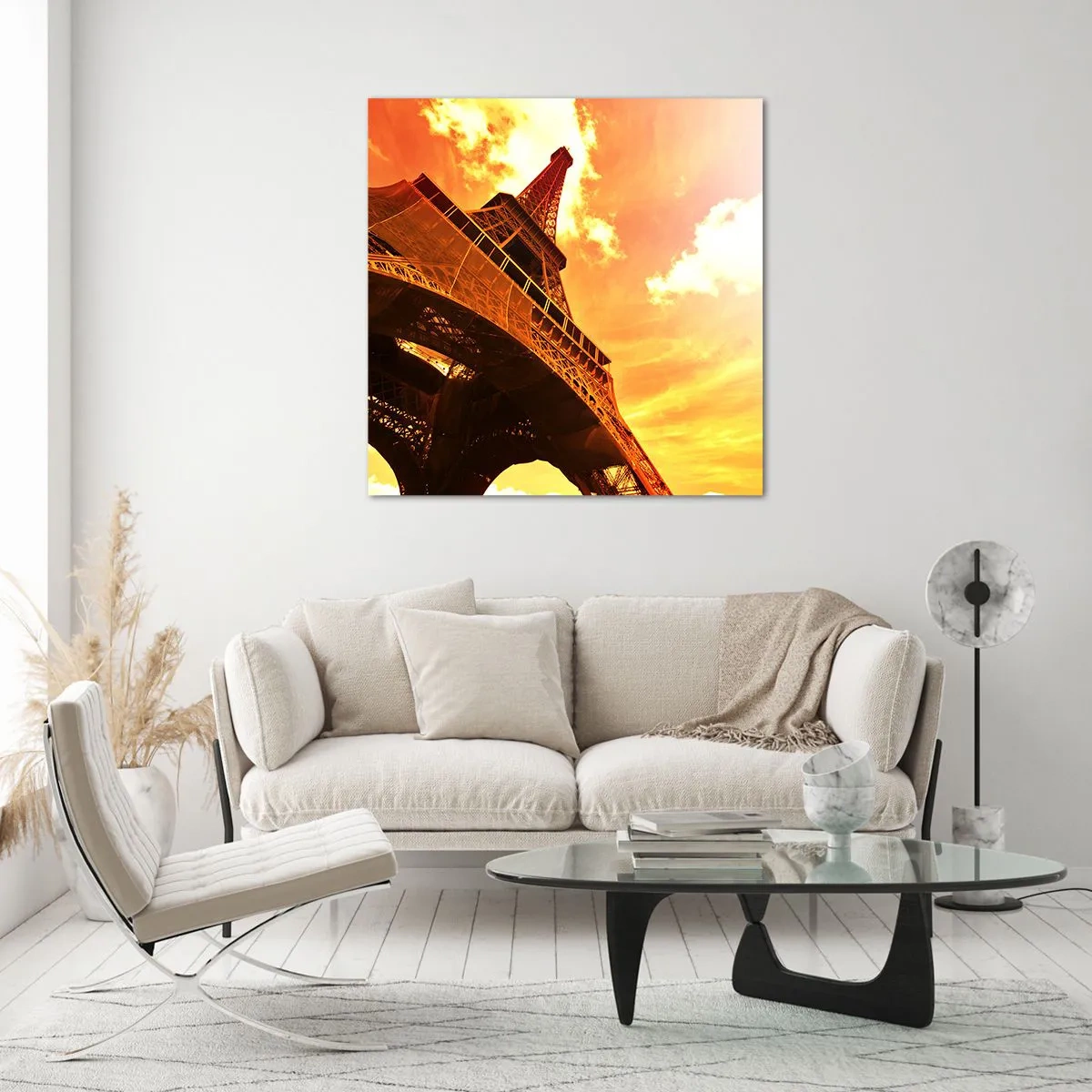 Tablou pe sticlă - Monumental, pentru că aurit de soare - 30x30 cm